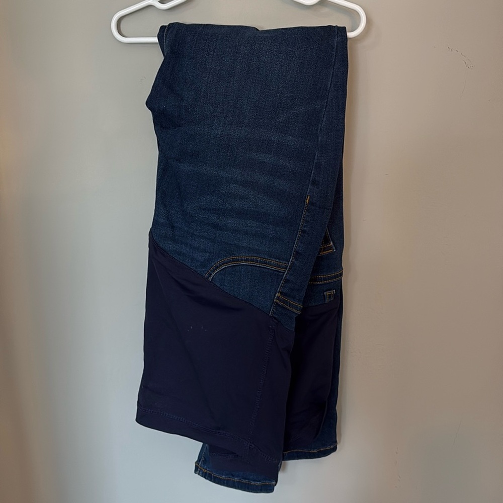 Pink Blush Maternity Straight Leg High Rise Jeans - M